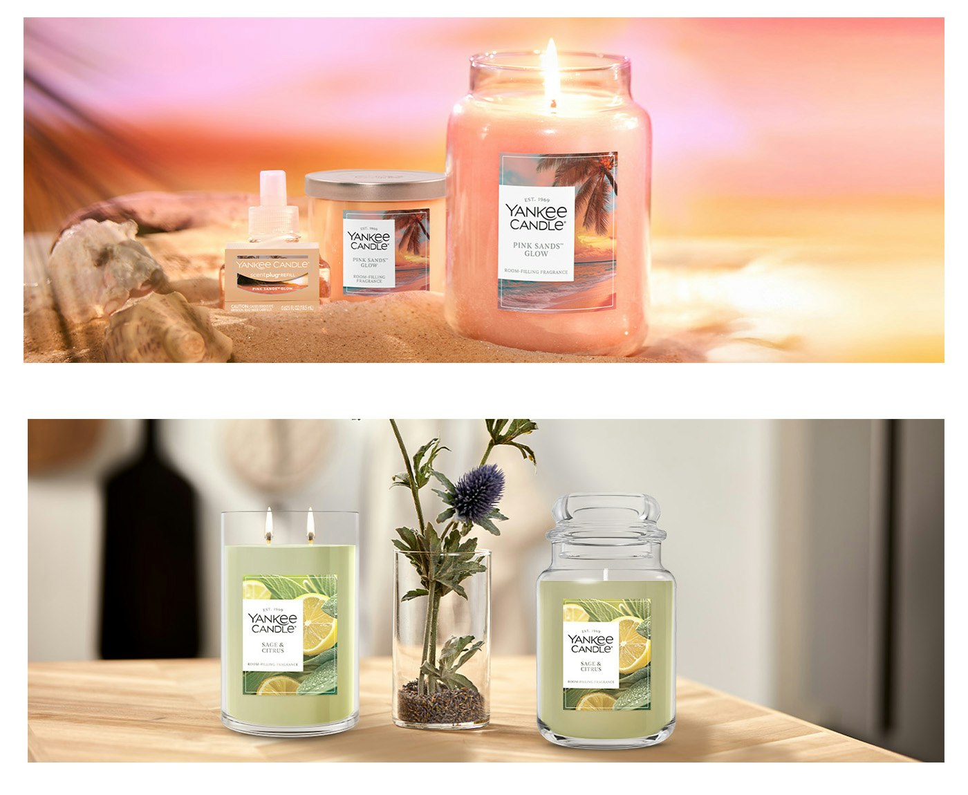 Personalized Candle in an Easter Basket